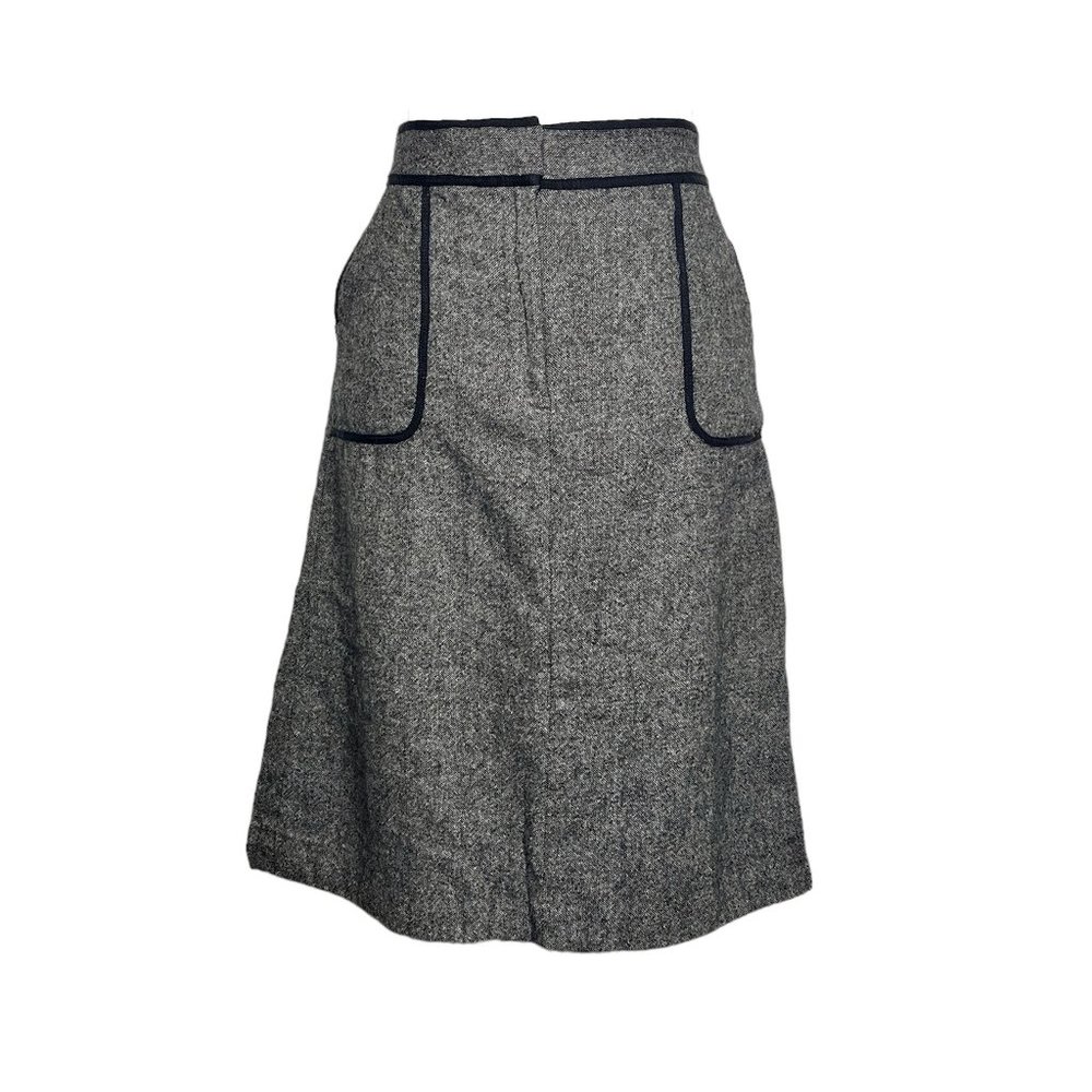 Ann Taylor Loft 87% Wool Gray Skirt Size 6